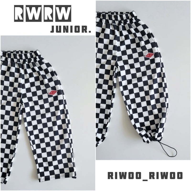 Riwoo Riwoo - Korean Children Fashion - #kidsshorts - Riwoo Chess String Pants - 8