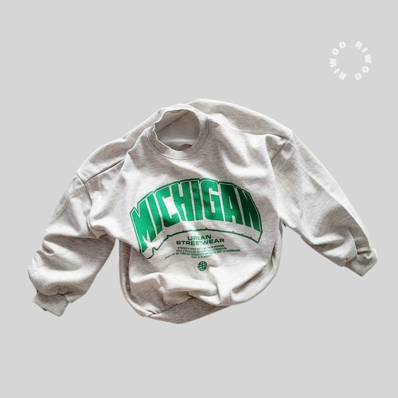Riwoo Riwoo - Korean Children Fashion - #kidsshorts - Michigan Sweatshirt - 9