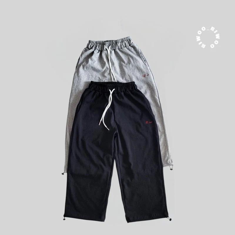 Riwoo Riwoo - Korean Children Fashion - #kidsshorts - Riwoo Relaxed String Pants - 2