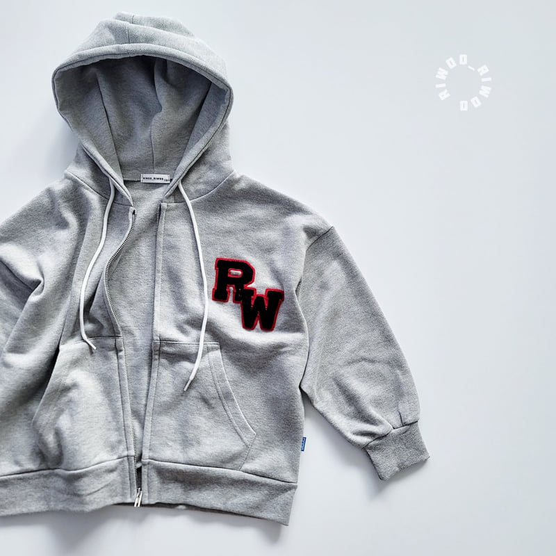 Riwoo Riwoo - Korean Children Fashion - #kidsstore - Riwoo Boucle Embroidered Boxy Zip-up Hoodie - 12