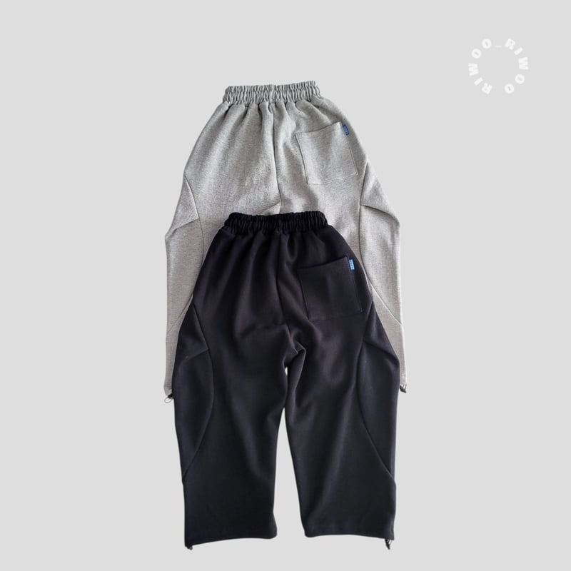 Riwoo Riwoo - Korean Children Fashion - #kidsstore - Back Pleated Curve String Pants - 6
