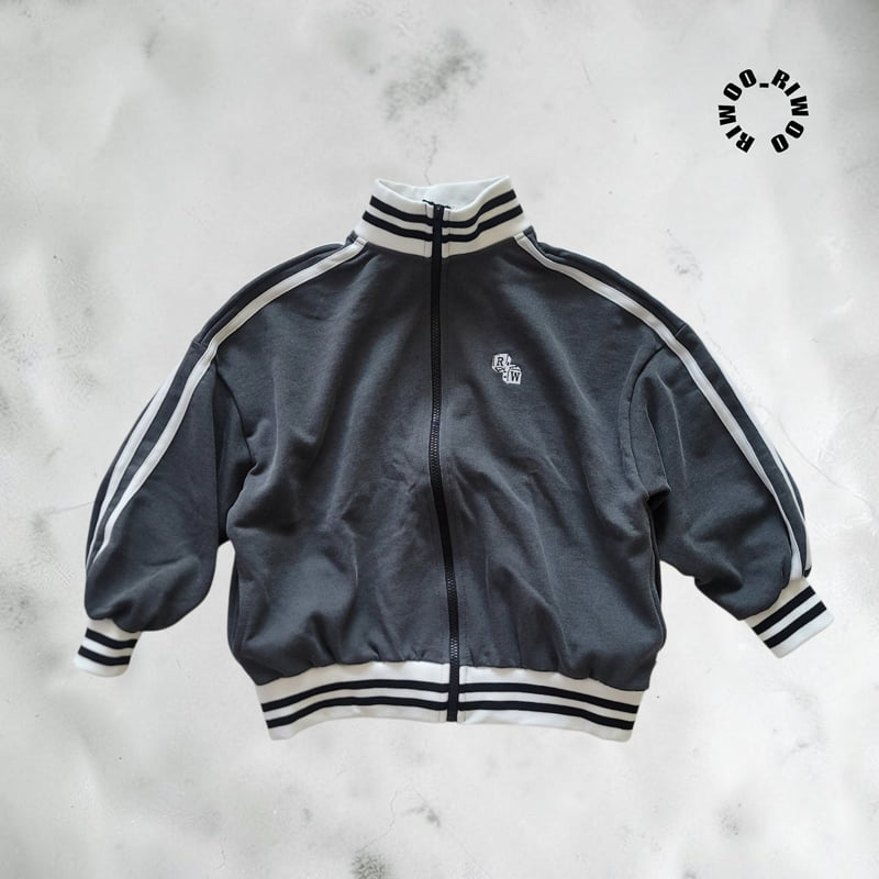 Riwoo Riwoo - Korean Children Fashion - #kidsstore - Riwoo Pigment Track Jacket - 3