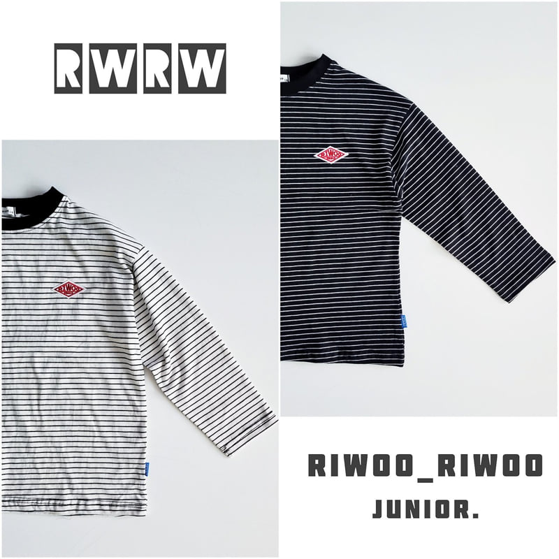 Riwoo Riwoo - Korean Children Fashion - #kidsstore - Riwoo Fine Striped Boxy Tee - 6