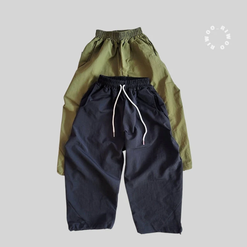 Riwoo Riwoo - Korean Children Fashion - #kidzfashiontrend - Crispy Curve String Pants - 10