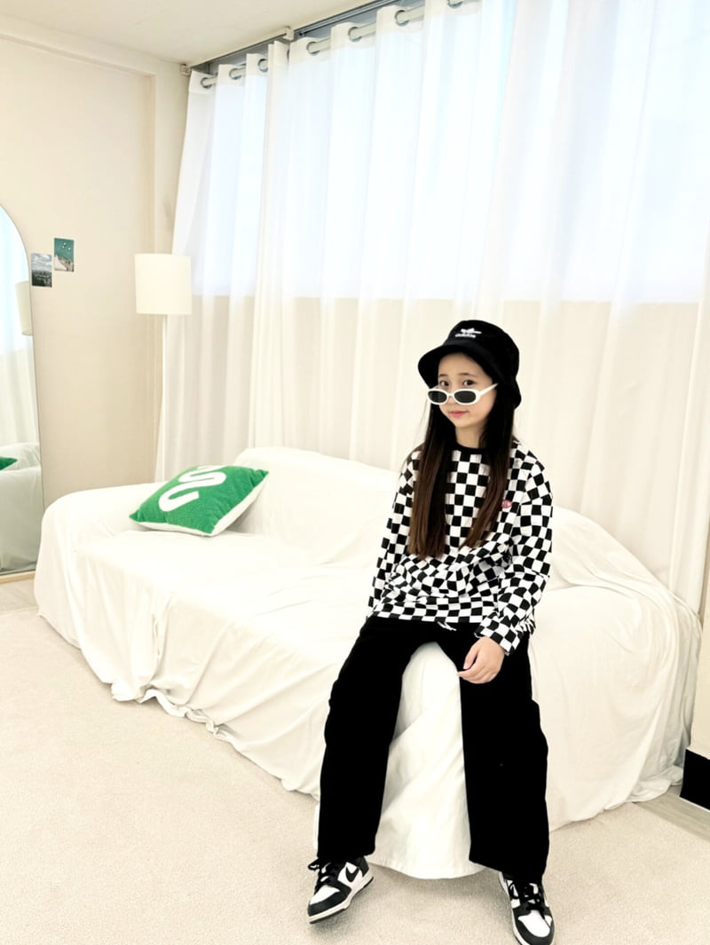 Riwoo Riwoo - Korean Children Fashion - #kidzfashiontrend - Riwoo Check Boxy Tee - 9