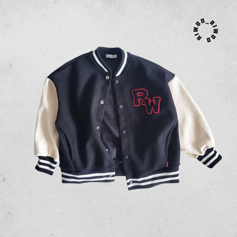Riwoo Riwoo - Korean Children Fashion - #kidsstore - Boucle Varsity Jacket - 4