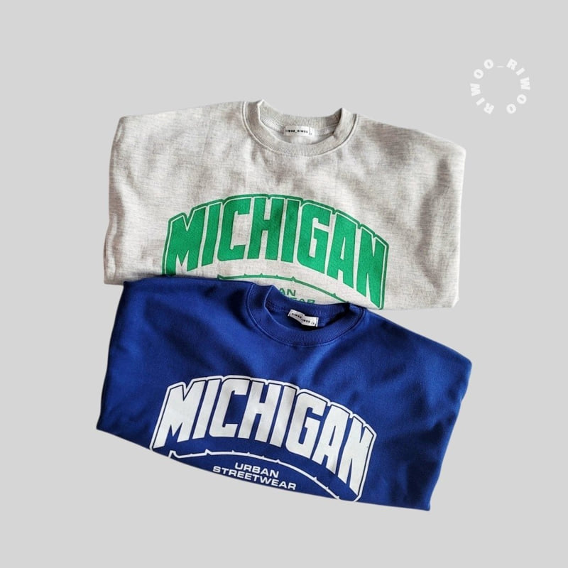 Riwoo Riwoo - Korean Children Fashion - #kidzfashiontrend - Michigan Sweatshirt - 11