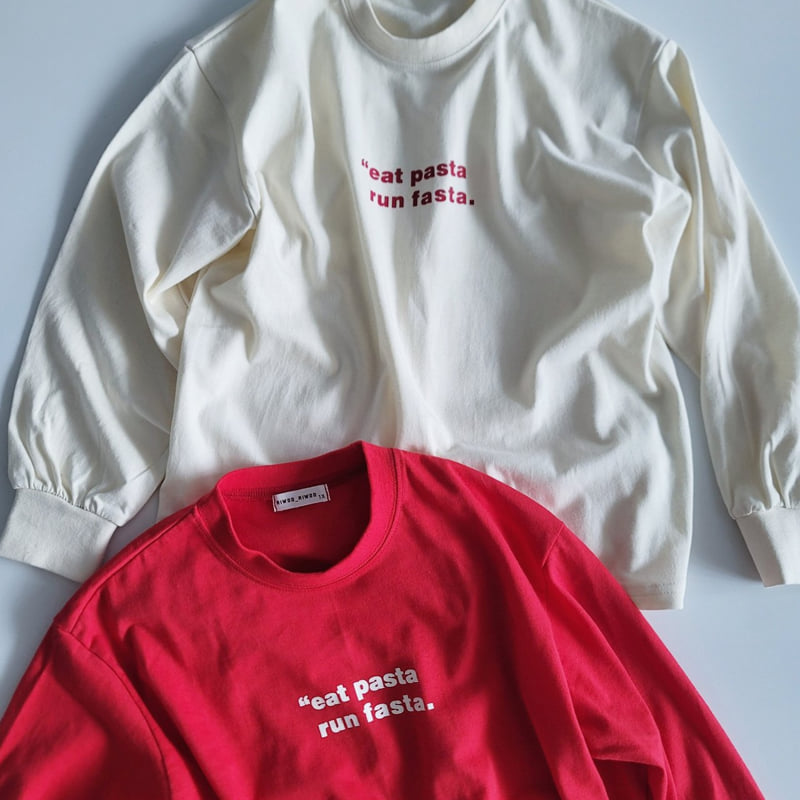 Riwoo Riwoo - Korean Children Fashion - #littlefashionista - Pasta Rib Trim Tee - 9