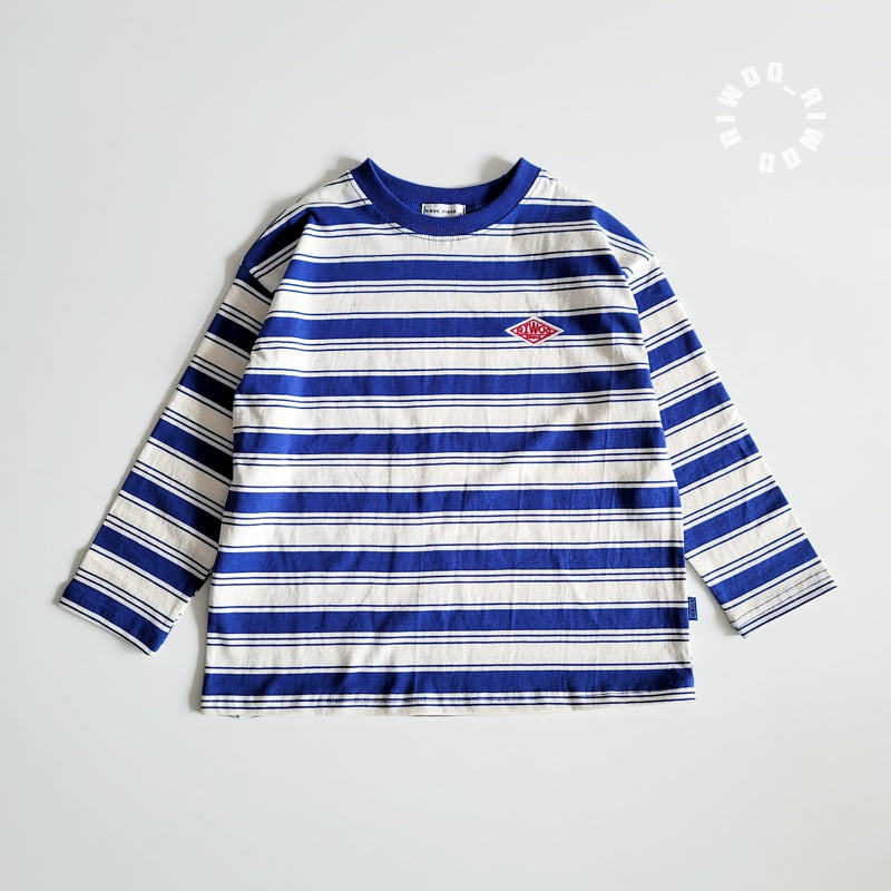Riwoo Riwoo - Korean Children Fashion - #magicofchildhood - Riwoo Irregular Striped Tee - 9