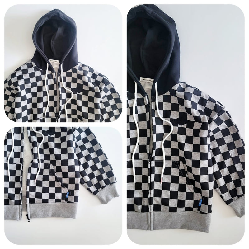 Riwoo Riwoo - Korean Children Fashion - #magicofchildhood - Riwoo Chess Hoodie Zip-up - 9