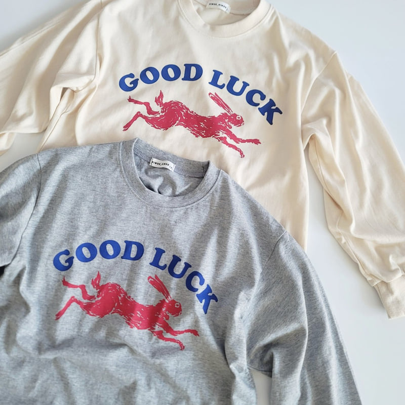 Riwoo Riwoo - Korean Children Fashion - #magicofchildhood - Good Luck Rib Trim Tee - 6