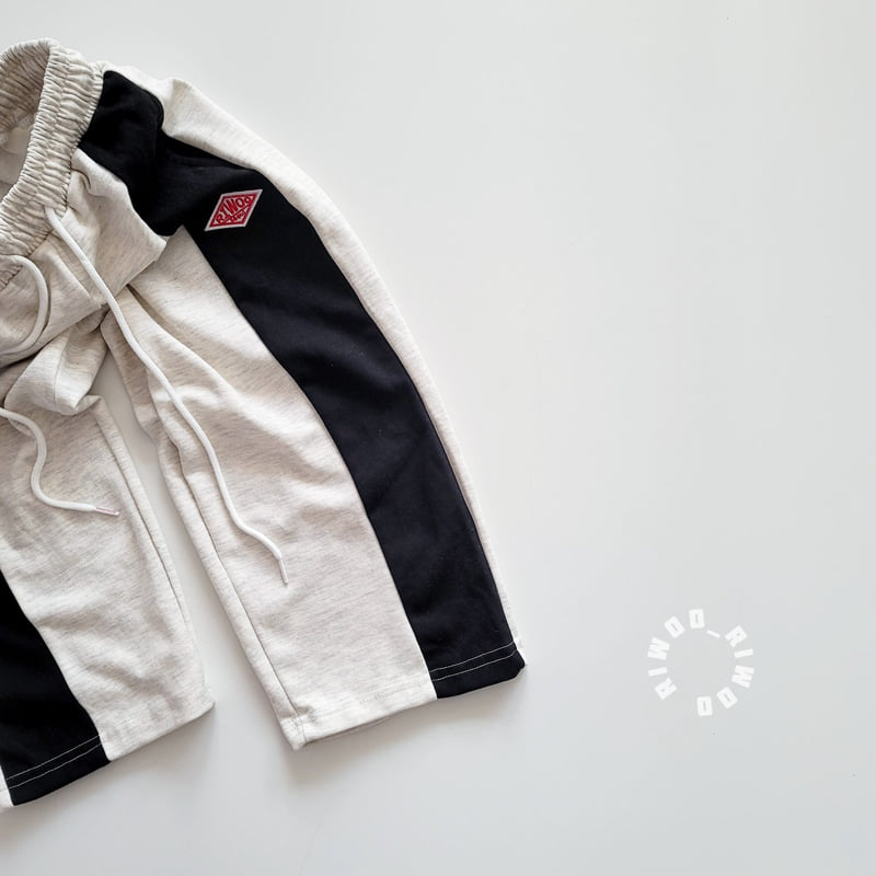 Riwoo Riwoo - Korean Children Fashion - #magicofchildhood - Riwoo Side Color Block Wide Pants - 9