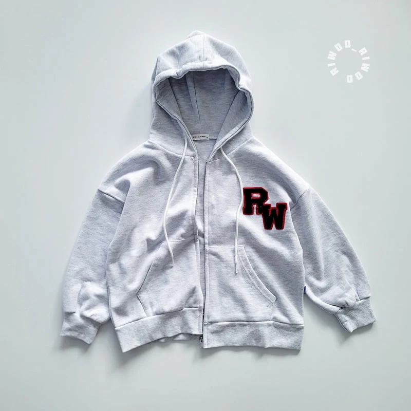 Riwoo Riwoo - Korean Children Fashion - #minifashionista - Riwoo Boucle Embroidered Boxy Zip-up Hoodie - 3