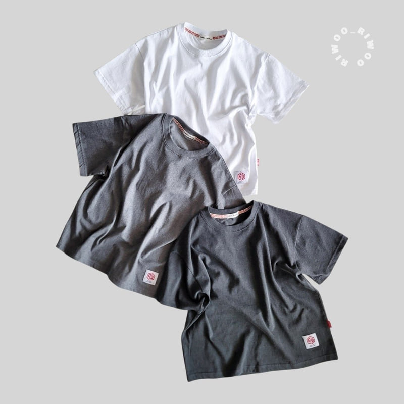 Riwoo Riwoo - Korean Children Fashion - #minifashionista - Riwoo Pigment Patch Short Sleeve Tee