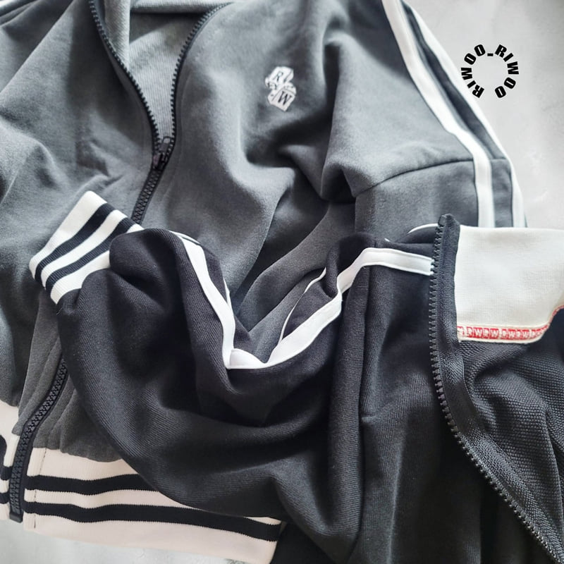 Riwoo Riwoo - Korean Children Fashion - #minifashionista - Riwoo Pigment Track Jacket - 8