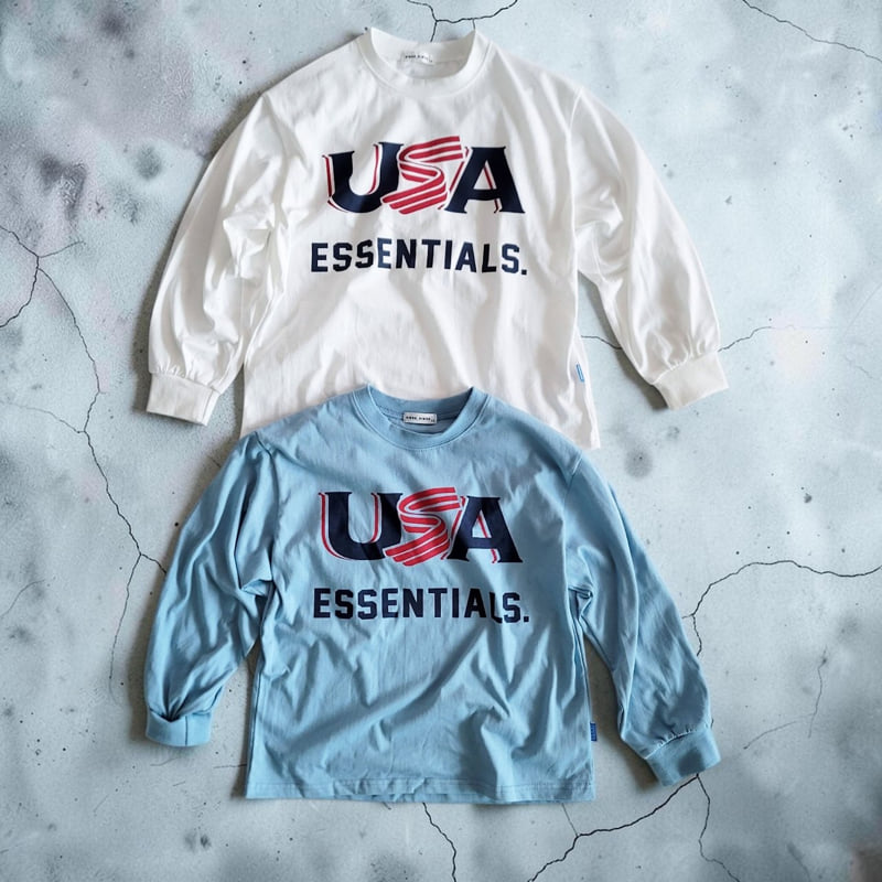 Riwoo Riwoo - Korean Children Fashion - #minifashionista - USA Rib Trim Tee