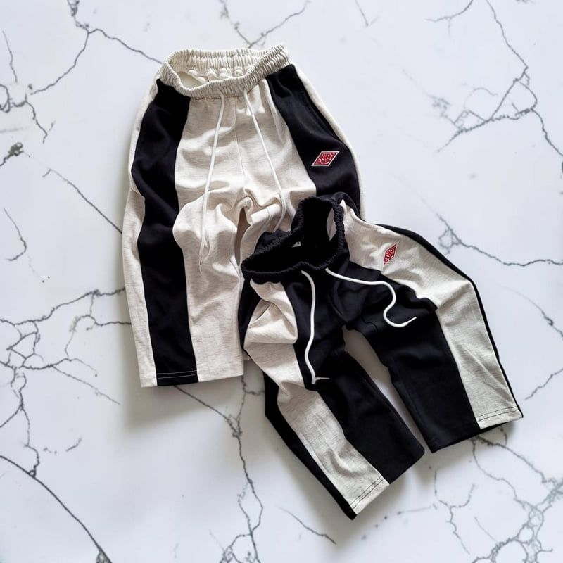 Riwoo Riwoo - Korean Children Fashion - #minifashionista - Riwoo Side Color Block Wide Pants - 10