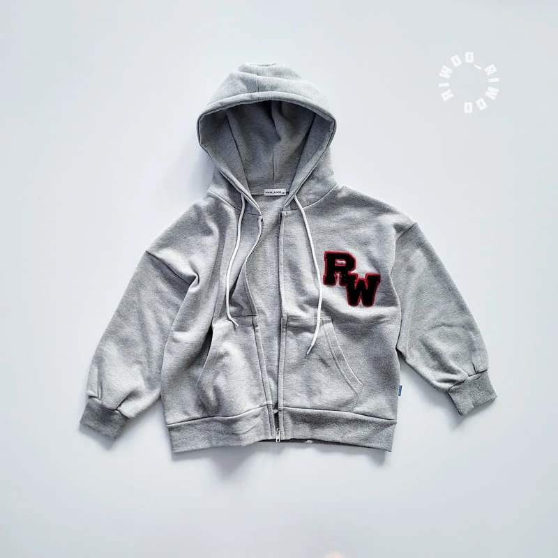 Riwoo Riwoo - Korean Children Fashion - #minifashionista - Riwoo Boucle Embroidered Boxy Zip-up Hoodie - 4