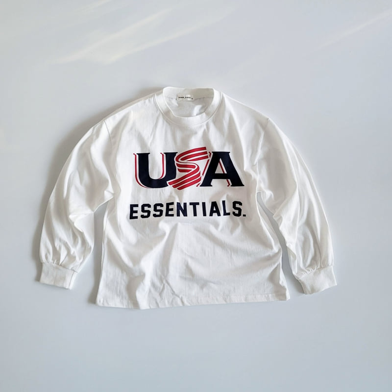 Riwoo Riwoo - Korean Children Fashion - #prettylittlegirls - USA Rib Trim Tee - 2