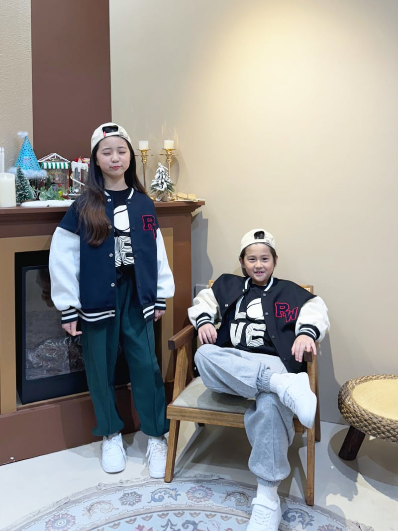 Riwoo Riwoo - Korean Children Fashion - #prettylittlegirls - Boucle Varsity Jacket - 9