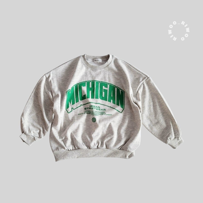 Riwoo Riwoo - Korean Children Fashion - #prettylittlegirls - Michigan Sweatshirt - 2