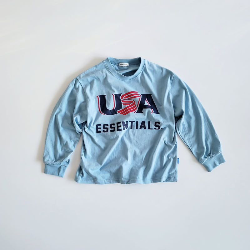 Riwoo Riwoo - Korean Children Fashion - #todddlerfashion - USA Rib Trim Tee - 3