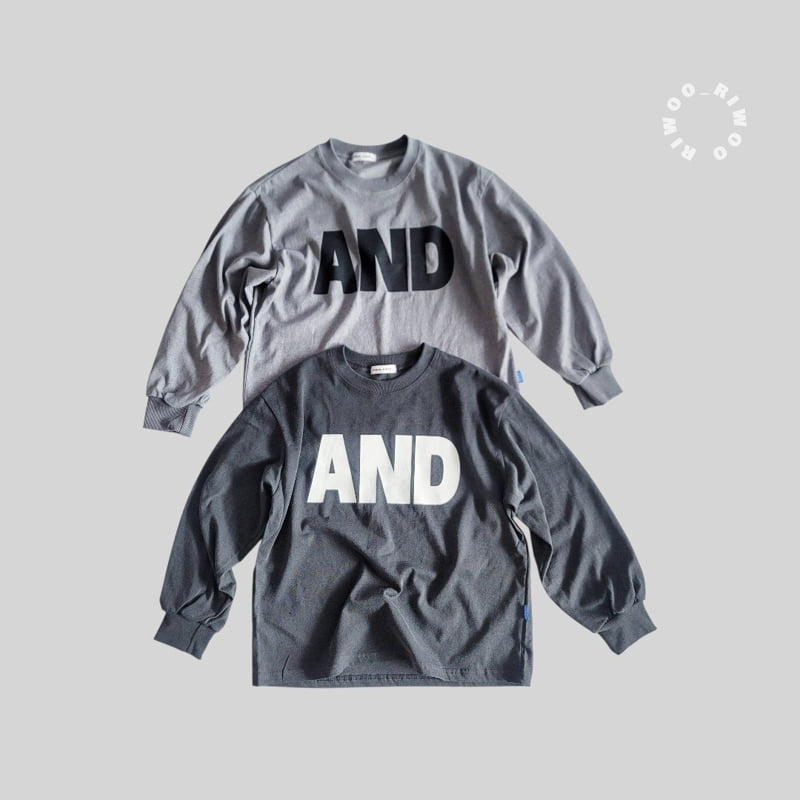 Riwoo Riwoo - Korean Children Fashion - #todddlerfashion - And Pigment Rib Trim Tee - 11