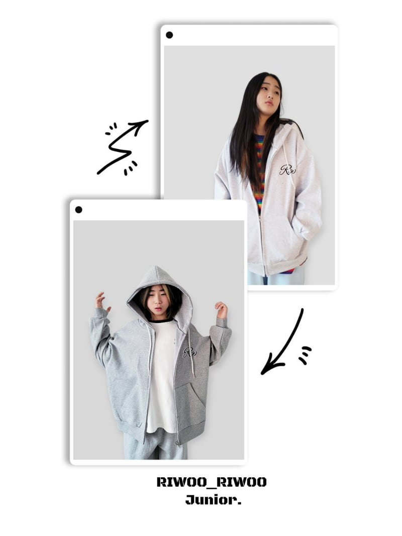 PK Double Boxy Hoodie Zip-up by Riwoo Riwoo for Child - view 2