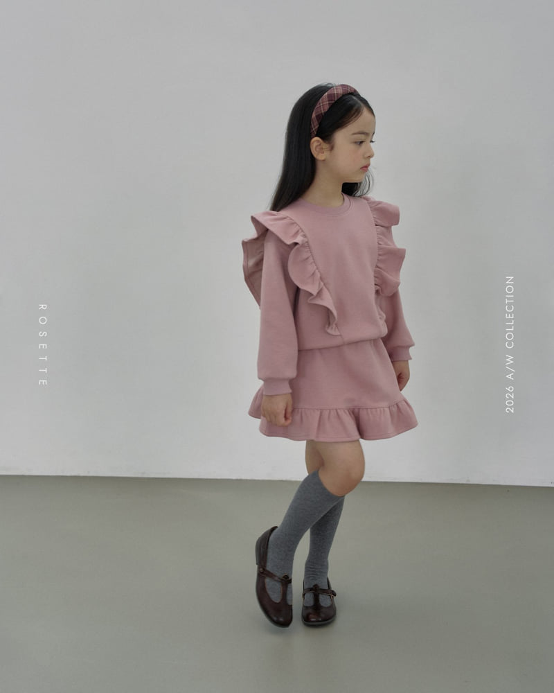 Rosette - Korean Children Fashion - #designkidswear - Ria Frill Sweatshirt - 6