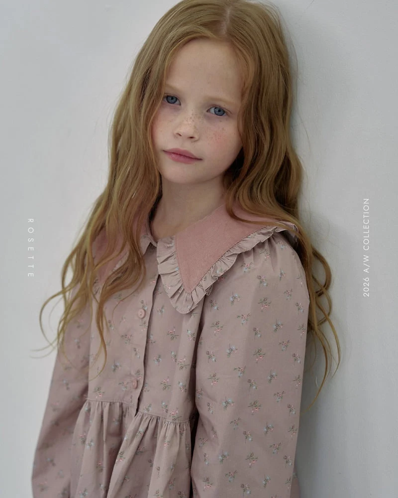 Rosette - Korean Children Fashion - #fashionkids - Floral Blouse