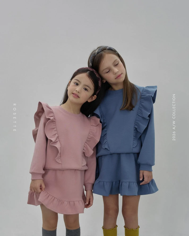 Rosette - Korean Children Fashion - #kidsshorts - Ria Frill Sweatshirt - 9
