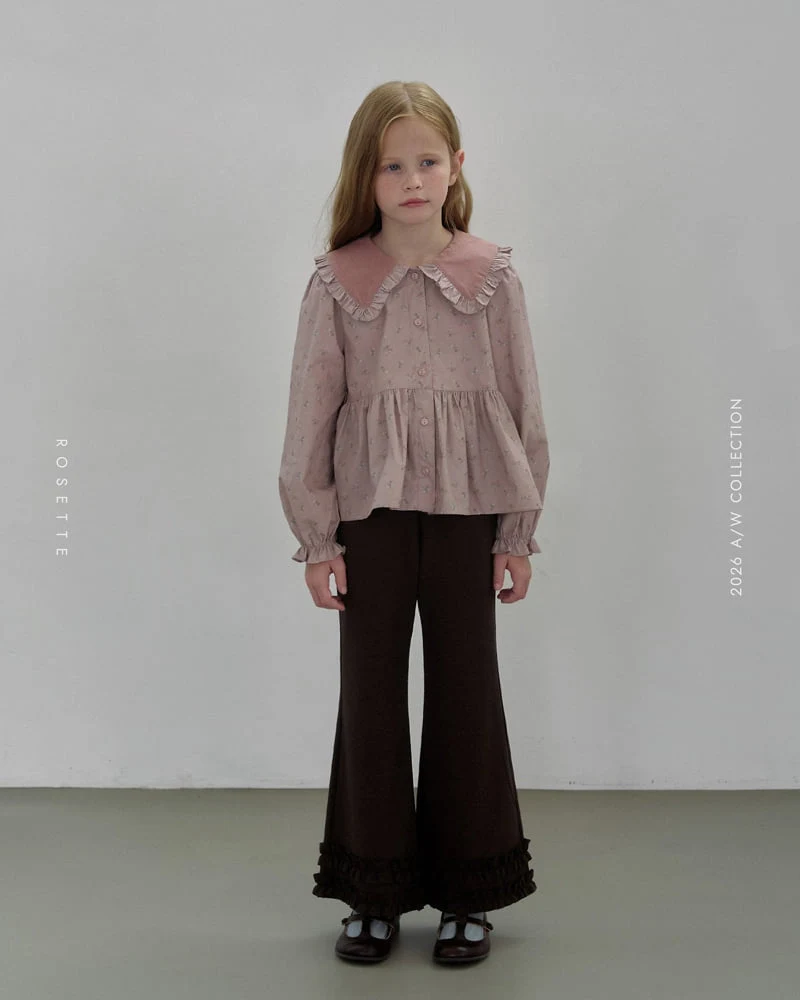 Rosette - Korean Children Fashion - #kidsstore - Floral Blouse - 3