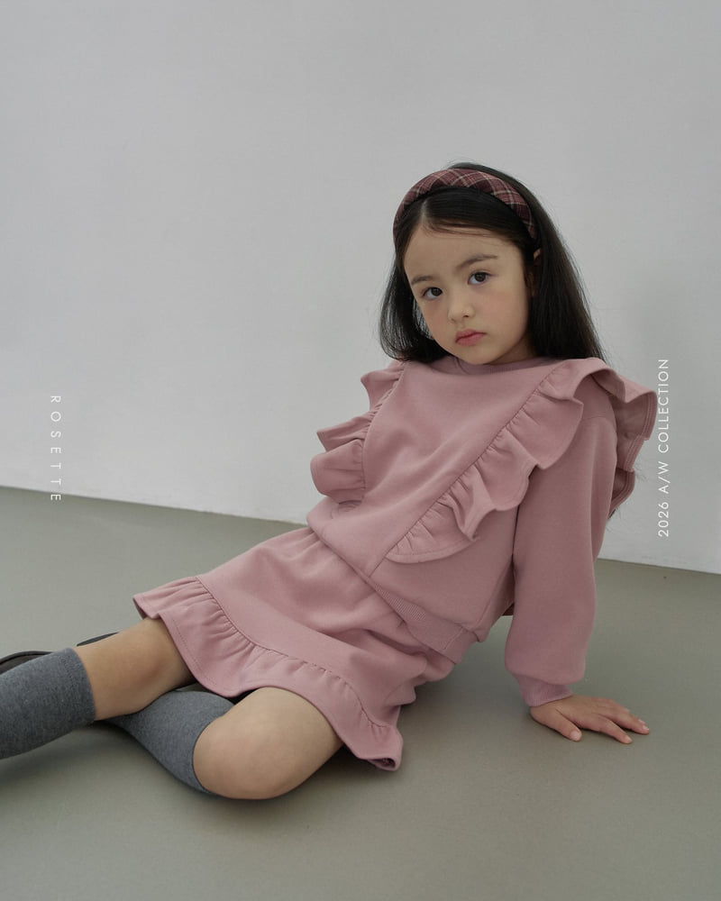 Rosette - Korean Children Fashion - #minifashionista - Ria Frill Sweatshirt