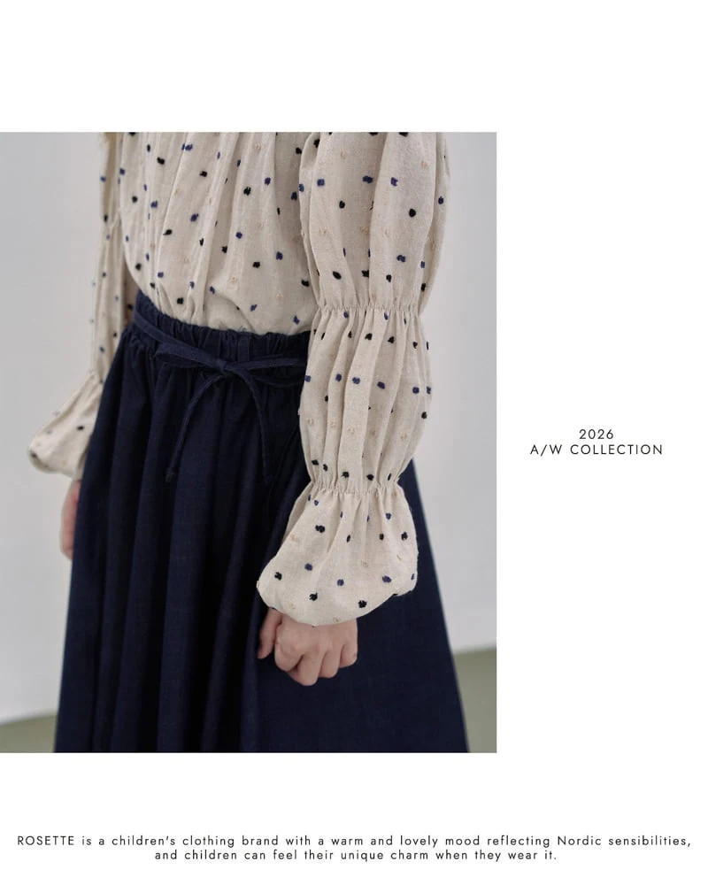 Rosette - Korean Children Fashion - #prettylittlegirls - Dot Puff Blouse - 5