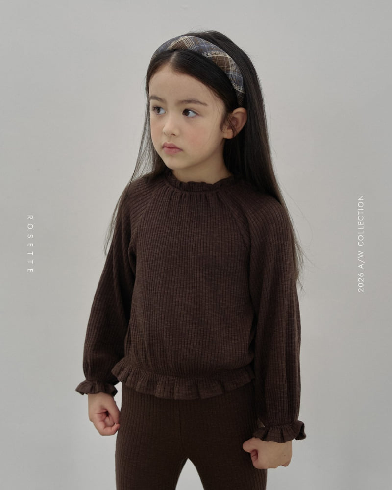 Rosette - Korean Children Fashion - #stylishchildhood - Belly Top & Bottom Set - 10