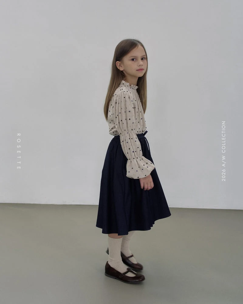 Rosette - Korean Children Fashion - #todddlerfashion - Dot Puff Blouse - 6