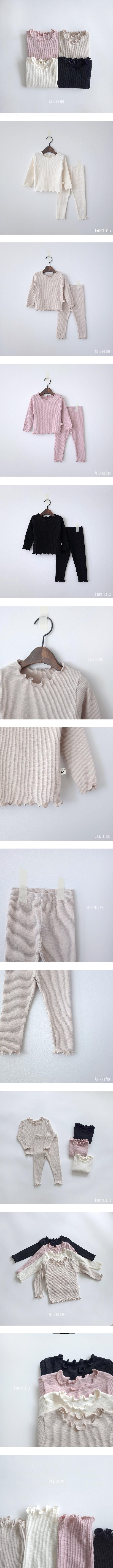Frill Ribbed Loungewear by Saerobin for Baby - view 1