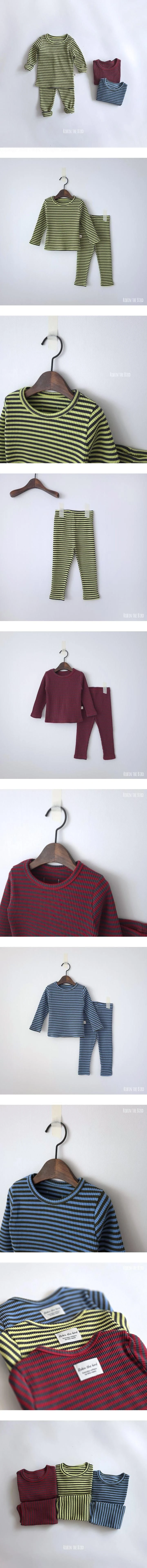 Jelly Striped Loungewear by Saerobin for Baby - view 1
