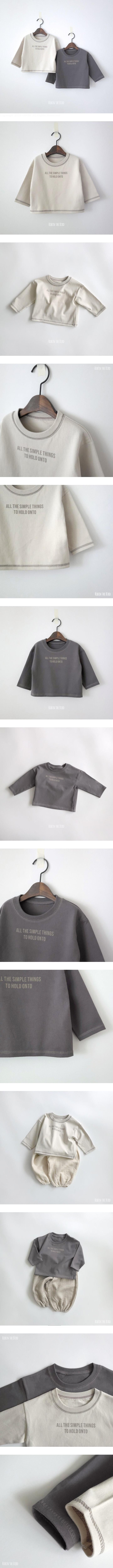 Stitch Lettering Tee by Saerobin for Baby - view 1