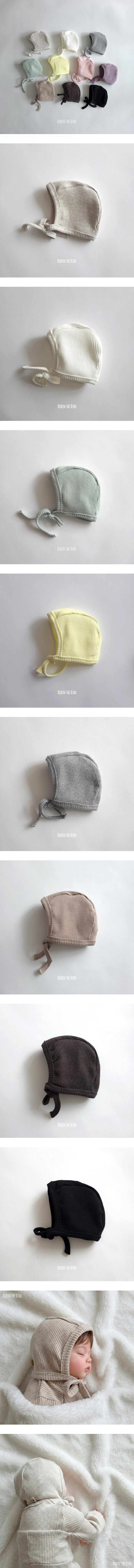 Ribbed Round Bonnet by Saerobin for Baby - view 1