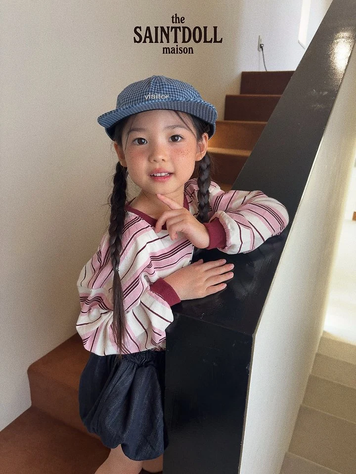 Saint Doll - Korean Children Fashion - #Kfashion4kids - Embroidered Stripe Tee - 9