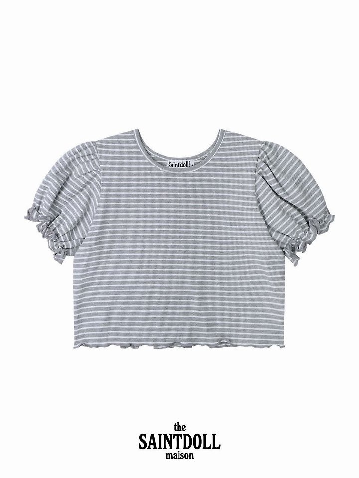 Saint Doll - Korean Children Fashion - #Kfashion4kids - Stripe Frill Tee - 5