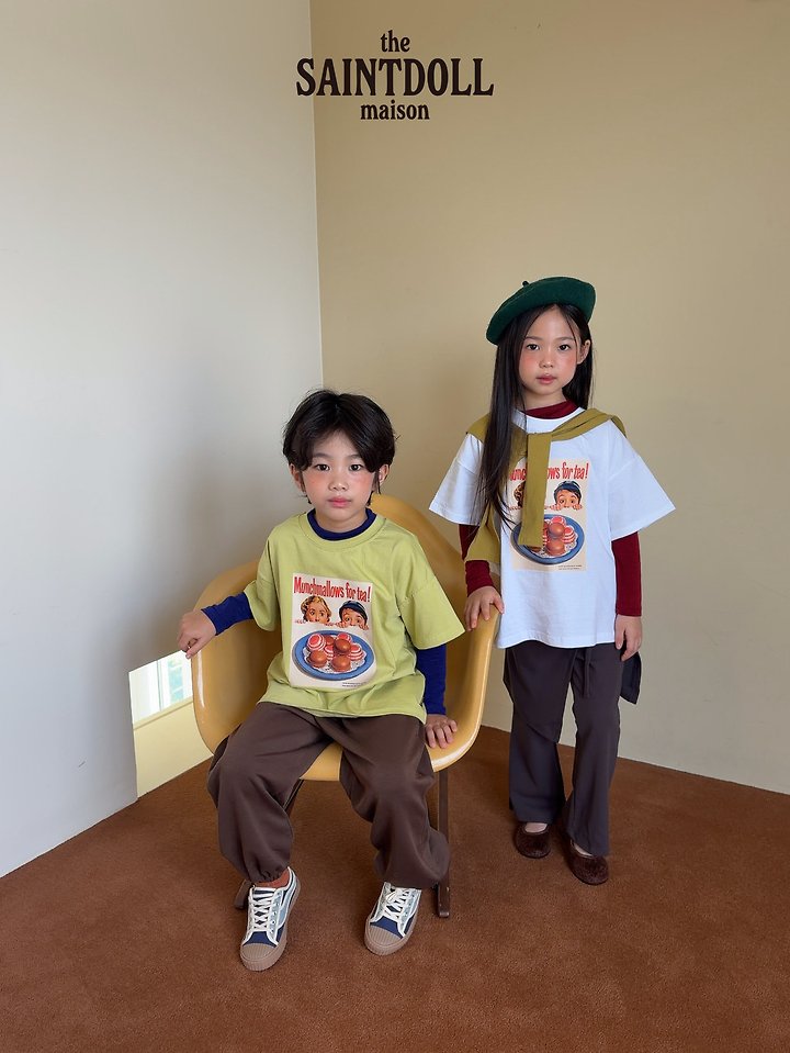 Saint Doll - Korean Children Fashion - #childofig - Chocolate Short Sleeve Tee - 9