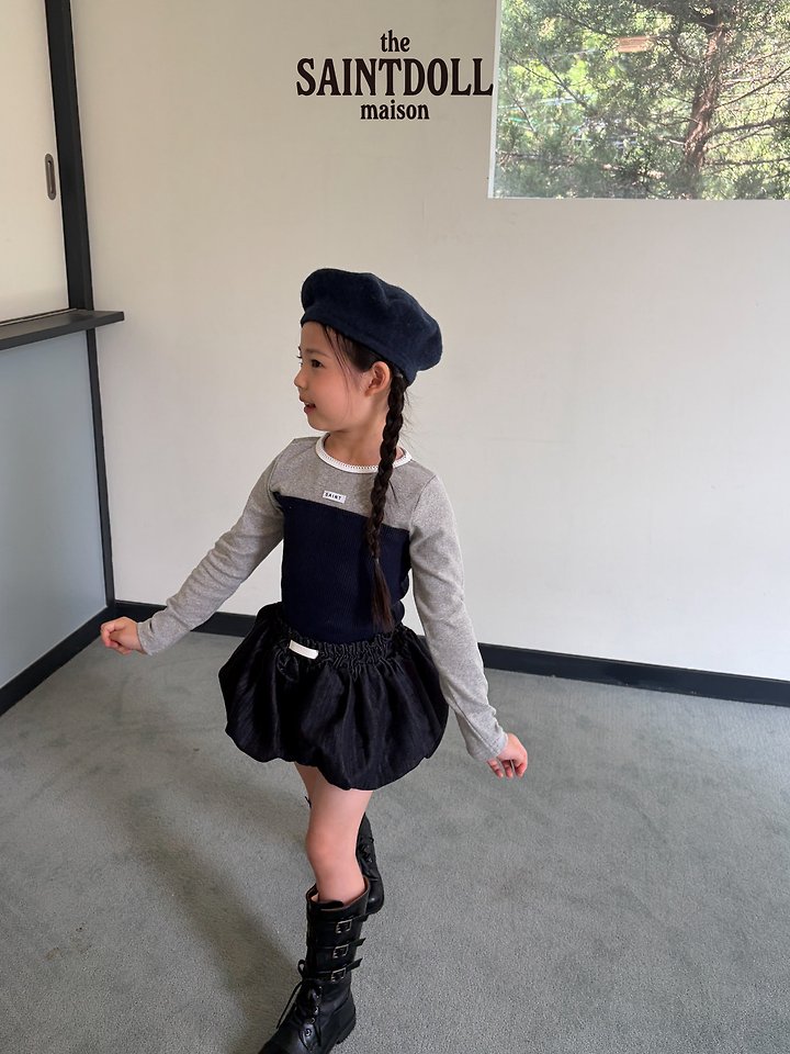 Saint Doll - Korean Children Fashion - #childrensboutique - Color Block Tee - 9