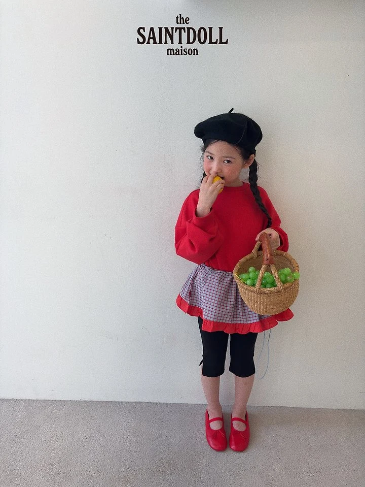 Saint Doll - Korean Children Fashion - #childrensboutique - Check Chip Frill Skirt - 12