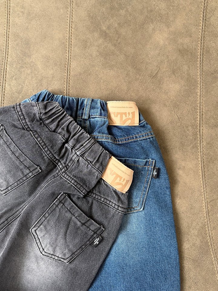 Saint Doll - Korean Children Fashion - #designkidswear - Dart Wide Jeans - 5