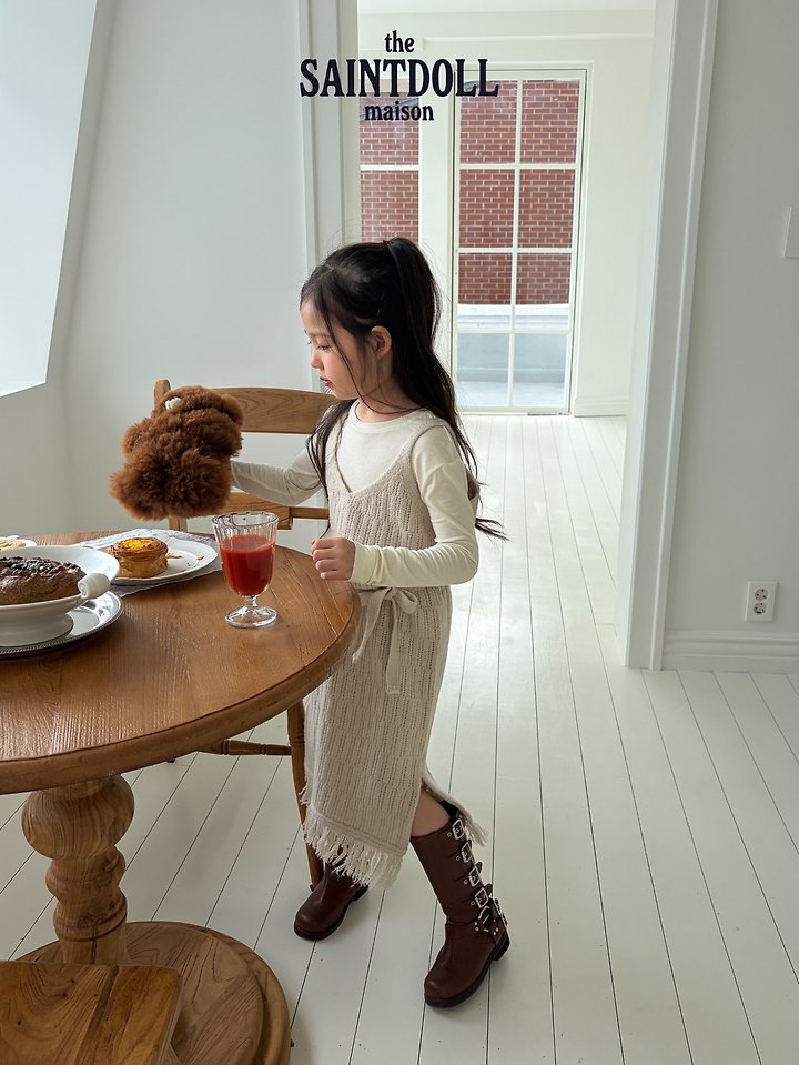 Saint Doll - Korean Children Fashion - #discoveringself - Tassel Long Dress - 8