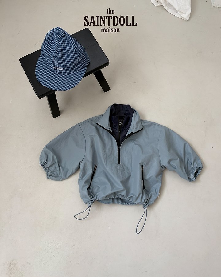 Saint Doll - Korean Children Fashion - #discoveringself - Double Up Half-Zip Windbreaker - 4
