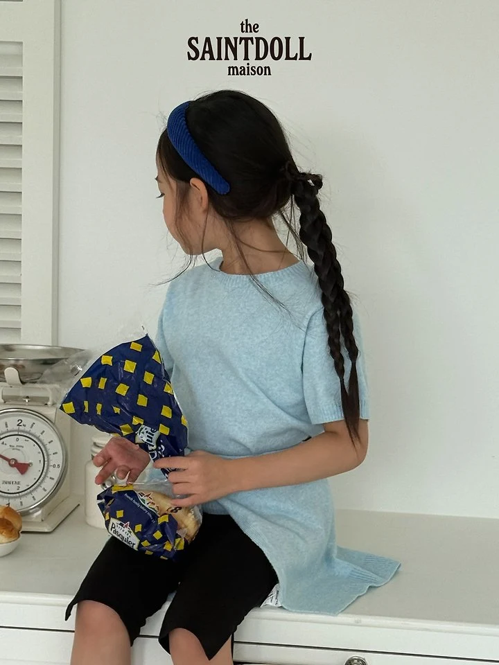 Saint Doll - Korean Children Fashion - #kidsshorts - Half-Sleeve Round Tee - 12