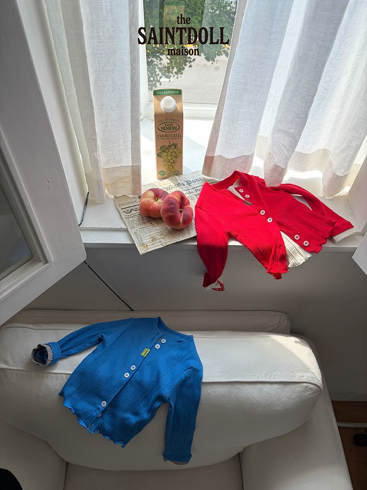 Saint Doll - Korean Children Fashion - #kidsshorts - Button Cardigan